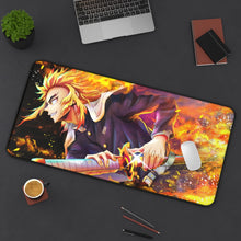 Load image into Gallery viewer, Demon Slayer: Kimetsu No Yaiba Mouse Pad (Desk Mat) On Desk
