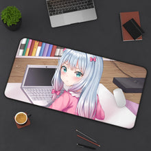 Load image into Gallery viewer, EroManga-Sensei Mouse Pad (Desk Mat) On Desk
