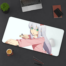 Load image into Gallery viewer, EroManga-Sensei Mouse Pad (Desk Mat) On Desk
