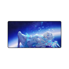 Load image into Gallery viewer, Anime girl crying looking up at snowflakes Mouse Pad (Desk Mat)
