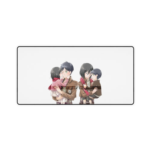 Eren and Mikasa Mouse Pad (Desk Mat)