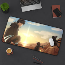 Load image into Gallery viewer, Fire Force Shinra Kusakabe Mouse Pad (Desk Mat) On Desk
