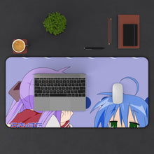 Load image into Gallery viewer, Lucky Star Konata Izumi, Kagami Hiiragi Mouse Pad (Desk Mat) With Laptop
