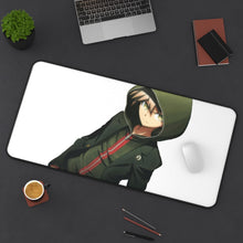 Load image into Gallery viewer, Makoto Naegi Mouse Pad (Desk Mat) On Desk
