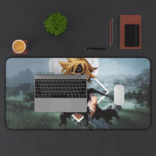 Load image into Gallery viewer, Meliodas Mouse Pad (Desk Mat) With Laptop
