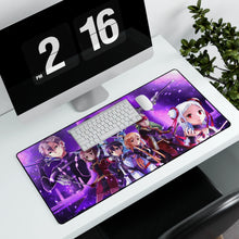 Load image into Gallery viewer, Sword Art Online Kazuto Kirigaya, Asuna Yuuki, Suguha Kirigaya, Ryoutarou Tsuboi, Keiko Ayano Mouse Pad (Desk Mat) With Laptop
