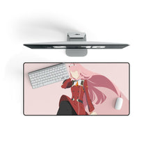 Load image into Gallery viewer, Zero Two from Darling in The FranXX for Dekstop Mouse Pad (Desk Mat) On Desk
