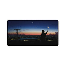 Load image into Gallery viewer, Sunset Anime Girl Silhouette Mouse Pad (Desk Mat)
