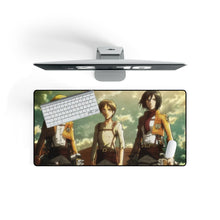 Load image into Gallery viewer, Eren Jaeger, Mikasa Ackerman, Armin Arlert Mouse Pad (Desk Mat)
