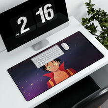 Load image into Gallery viewer, Monkey d. fluffy the future pirate king Mouse Pad (Desk Mat) With Laptop
