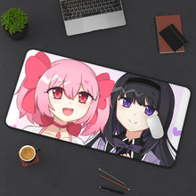 Load image into Gallery viewer, Puella Magi Madoka Magica Homura Akemi, Madoka Kaname Mouse Pad (Desk Mat) On Desk
