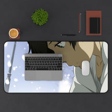 Load image into Gallery viewer, Hōtarō Oreki looking down Mouse Pad (Desk Mat) With Laptop
