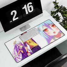 Load image into Gallery viewer, Sora and Shiro Mouse Pad (Desk Mat) With Laptop
