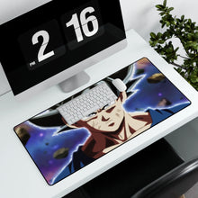 Load image into Gallery viewer, Son Gokû Ultra Instinct Mouse Pad (Desk Mat) With Laptop
