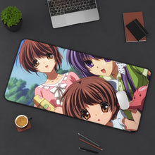 Load image into Gallery viewer, Clannad Nagisa Furukawa, Kyou Fujibayashi Mouse Pad (Desk Mat) On Desk
