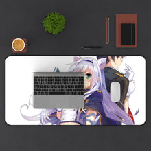 Load image into Gallery viewer, Rokudenashi Majutsu Koushi To Akashic Records Sistine Fibel, Glenn Radars Mouse Pad (Desk Mat) With Laptop
