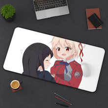 Load image into Gallery viewer, Lycoris Recoil Takina Inoue, Chisato Nishikigi Mouse Pad (Desk Mat) On Desk
