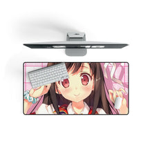 Load image into Gallery viewer, Anime Girl Mouse Pad (Desk Mat) On Desk
