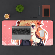 Load image into Gallery viewer, Monthly Girls&#39; Nozaki-kun Chiyo Sakura Mouse Pad (Desk Mat) With Laptop
