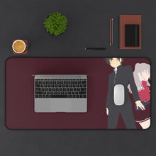 Load image into Gallery viewer, Yū Otosaka and Nao Tomori Together Minimalist Mouse Pad (Desk Mat) With Laptop
