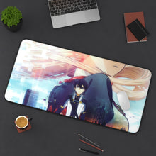 Load image into Gallery viewer, Sword Art Online Kazuto Kirigaya, Asuna Yuuki Mouse Pad (Desk Mat) On Desk
