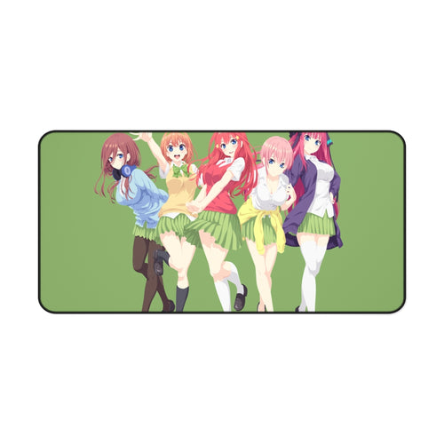 The Quintessential Quintuplets Miku Nakano, Itsuki Nakano, Nino Nakano, Yotsuba Nakano, Ichika Nakano Mouse Pad (Desk Mat)