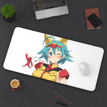 Load image into Gallery viewer, Gundam Build Divers Mouse Pad (Desk Mat) On Desk
