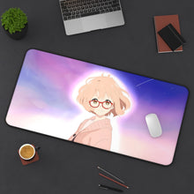 Load image into Gallery viewer, Mirai Kuriyama Mouse Pad (Desk Mat) On Desk
