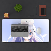 Load image into Gallery viewer, Is The Order A Rabbit? Mouse Pad (Desk Mat) With Laptop
