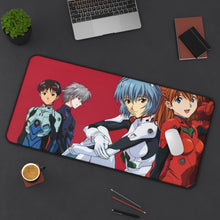 Load image into Gallery viewer, Neon Genesis Evangelion Shinji Ikari, Rei Ayanami, Kaworu Nagisa Mouse Pad (Desk Mat) On Desk
