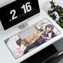 Load image into Gallery viewer, Asuna,Kirito and Yui (A really beautiful family) Mouse Pad (Desk Mat) With Laptop
