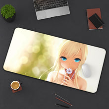 Load image into Gallery viewer, Pretty as a Flower Mouse Pad (Desk Mat) On Desk
