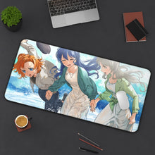 Load image into Gallery viewer, Love Live! Kotori Minami, Umi Sonoda, Honoka Kousaka Mouse Pad (Desk Mat) On Desk
