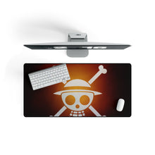 Load image into Gallery viewer, Luffy Jolly Roger Mouse Pad (Desk Mat) On Desk
