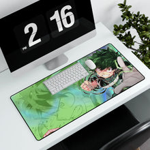 Load image into Gallery viewer, Izuku Midoriya using his quirk Mouse Pad (Desk Mat) With Laptop
