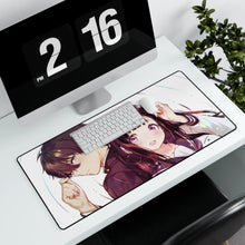 Load image into Gallery viewer, Hyouka Eru Chitanda Mouse Pad (Desk Mat) With Laptop
