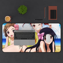 Load image into Gallery viewer, Accel World Kuroyukihime, Chiyuri Kurashima, Yuniko Kouzuki Mouse Pad (Desk Mat) With Laptop
