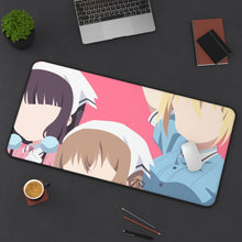 Load image into Gallery viewer, Blend S Maika Sakuranomiya, Kaho Hinata, Mafuyu Hoshikawa Mouse Pad (Desk Mat) On Desk
