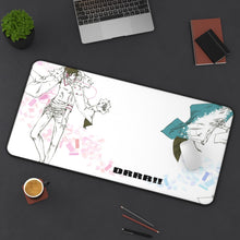 Load image into Gallery viewer, Durarara!! Izaya Orihara, Shizuo Heiwajima Mouse Pad (Desk Mat) On Desk
