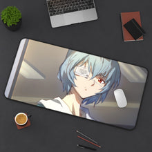 Load image into Gallery viewer, Neon Genesis Evangelion Rei Ayanami Mouse Pad (Desk Mat) On Desk
