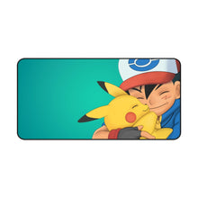 Load image into Gallery viewer, Cute duo of Ash and Pikachu Mouse Pad (Desk Mat)
