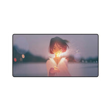 Load image into Gallery viewer, Anime Girl With Firework Mouse Pad (Desk Mat)
