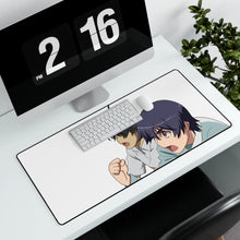 Load image into Gallery viewer, Monogatari (Series) Mouse Pad (Desk Mat) With Laptop
