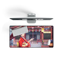 Load image into Gallery viewer, Anime Girl Cafe Gun Mouse Pad (Desk Mat) On Desk
