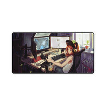 Load image into Gallery viewer, Gamer, Girl, Anime, Gaming, Desktop, Setup, Mouse Pad (Desk Mat)
