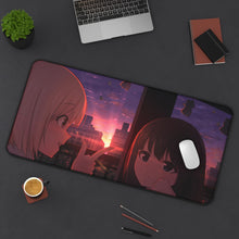 Load image into Gallery viewer, Lycoris Recoil Takina Inoue, Chisato Nishikigi Mouse Pad (Desk Mat) On Desk
