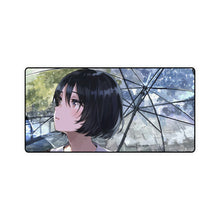 Load image into Gallery viewer, Anime, Girl, Student, Raining, Umbrella, Mouse Pad (Desk Mat)
