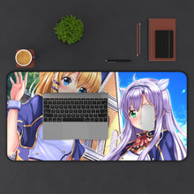 Load image into Gallery viewer, Rokudenashi Majutsu Koushi To Akashic Records Sistine Fibel, Rumia Tingel Mouse Pad (Desk Mat) With Laptop
