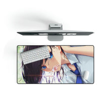 Load image into Gallery viewer, Beautiful Anime Girl Blue Eyes Mouse Pad (Desk Mat)
