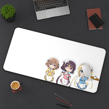 Load image into Gallery viewer, Blend S Maika Sakuranomiya, Kaho Hinata, Mafuyu Hoshikawa Mouse Pad (Desk Mat) On Desk

